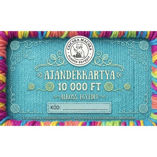 10 000 forintos ajándékkártya