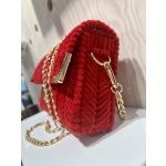 Bordó-arany karácsonyi táska