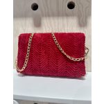 Bordó-arany karácsonyi táska