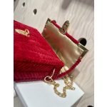 Bordó-arany karácsonyi táska